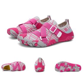 Fitness Yoga Outdoor Large Size Hiking Shoes (Option: A026 Rose red-40)