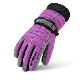 MaxProtect Winter Tech Gloves (Option: Purple-XL)