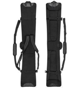 Snowboard Dumpling Skin Ski Snowboard Bag Backpack (Option: Engraved smooth all black-149x30cm)
