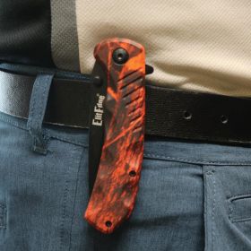 Everyday 8" Tactical Rescue Knife (Model: Camouflage)