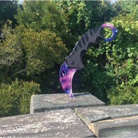 Karambit 5.25" Knife (Model: Blue Lightning)