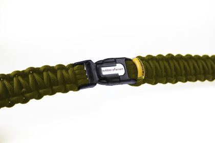 Kodiak Survival Paracord Bracelet (Color: Red, size: large)