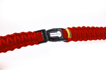 Kodiak Survival Paracord Bracelet (Color: Red, size: small)