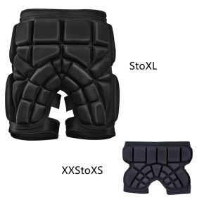 Roller Skating Single And Double Board Ski Hip Protection Set (Option: Hip protection-XL)