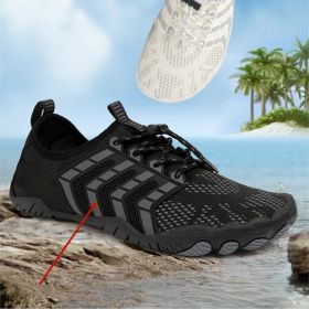 Men's And Women's Non-slip Five-finger Mountaineering Fitness Shoes (Option: D025 Black-38)