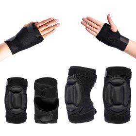 Roller Skating Single And Double Board Ski Hip Protection Set (Option: Hand Knee and lbow-S)