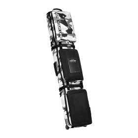 Single And Double Snowboard Snowboard Storage Bag With Wheel Large Capacity (Option: Dark Color-Double plate-158x32cm)