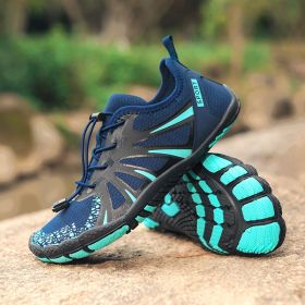 Men's And Women's Outdoor Breathable Quick-drying Shoes Waterproof Beach (Option: 2026 Dark Blue-43)
